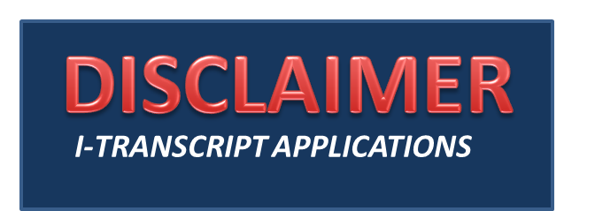 TRANSCRIPT APPLICATIONS
