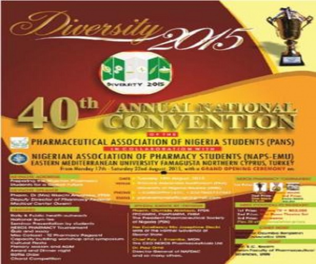 Pharmaceutical Association of Nigerian Students’ 40th Annual Lecture