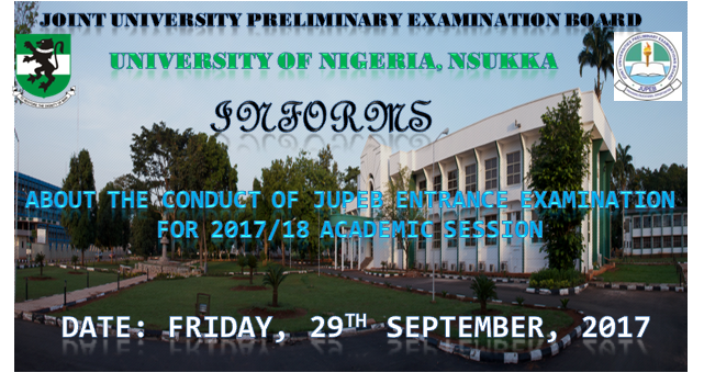 Read more about the article Conduct of JUPEB Entrance Examination 2017/18 Academic Session