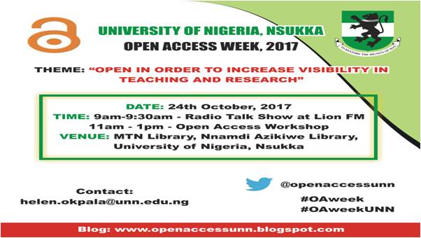 Read more about the article Open Access WeeK, UNN