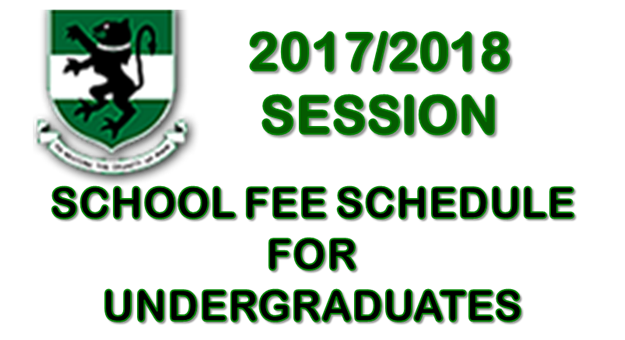 2017/2018 Fee Schedule for Undergraduates