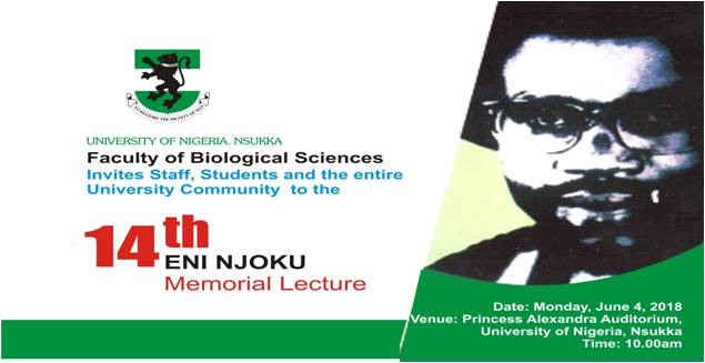 Read more about the article Announcement on the 14th Eni Njoku Memorial Lecture