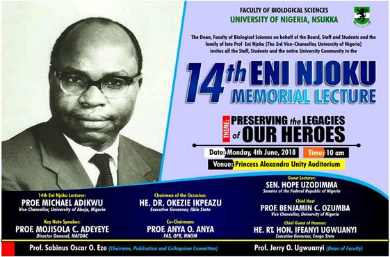 Read more about the article 14th Eni Njoku Memorial Lecture