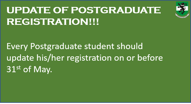 Read more about the article Update Of Postgraduate Registration