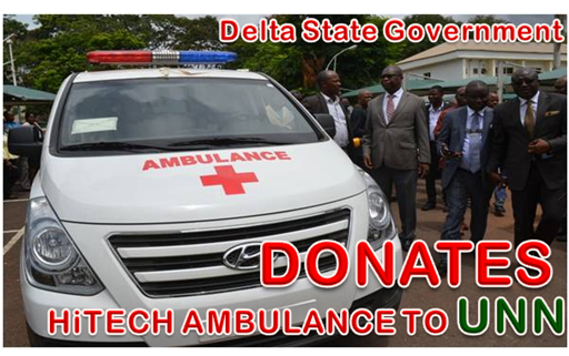 Read more about the article Delta State Government Donates Hi-Tech Ambulance to UNN