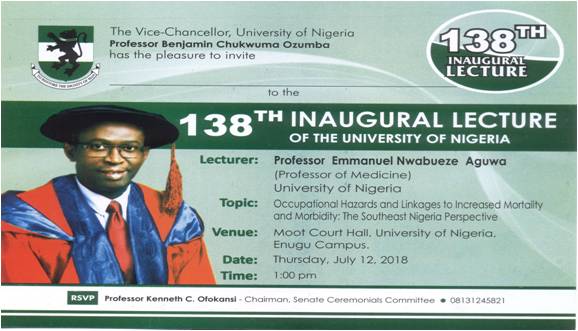 Read more about the article 138th Inaugural Lecture