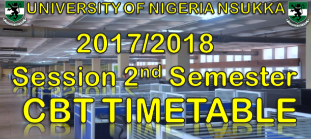 Read more about the article 2017/2018 Session 2nd Semester CBT Time Table