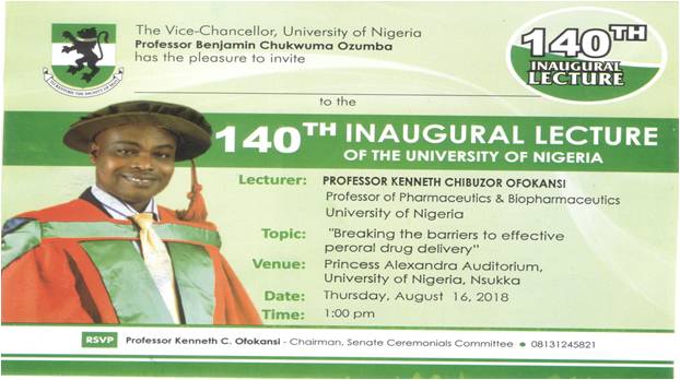 Read more about the article 140th Inaugural Lecture