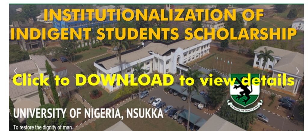 Institutionalization of Indigent Students Scholarship in the University of Nigeria