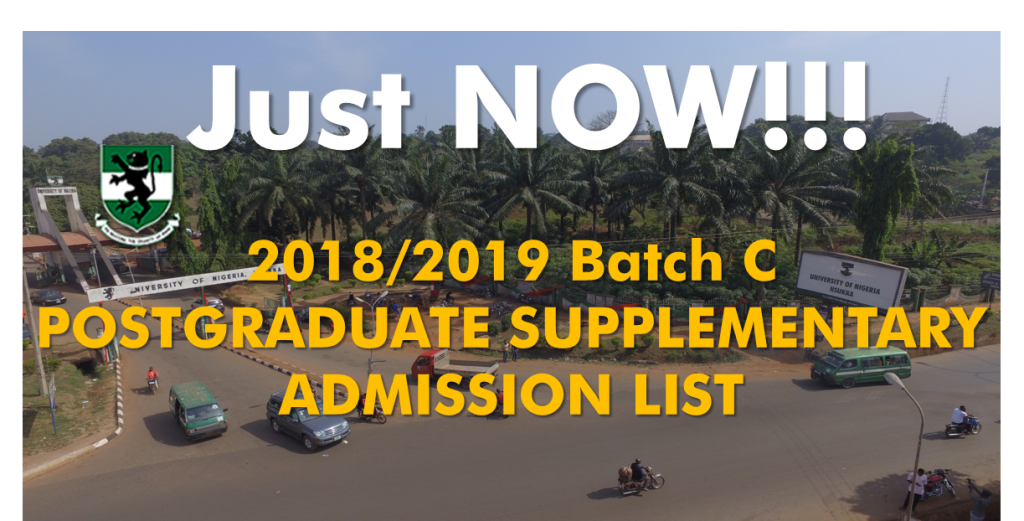 2018/2019 Postgraduate Admissions  Batch C
