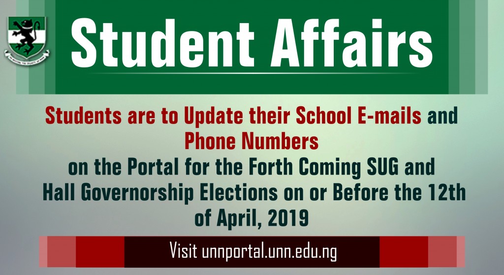 E- SUG Election Update 2019