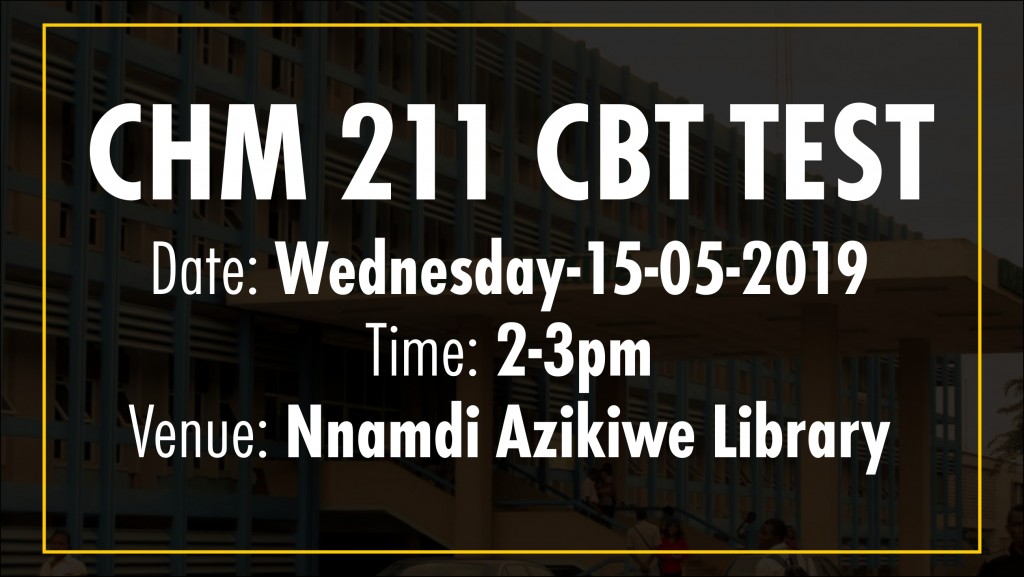 CHM 211 CBT TEST
