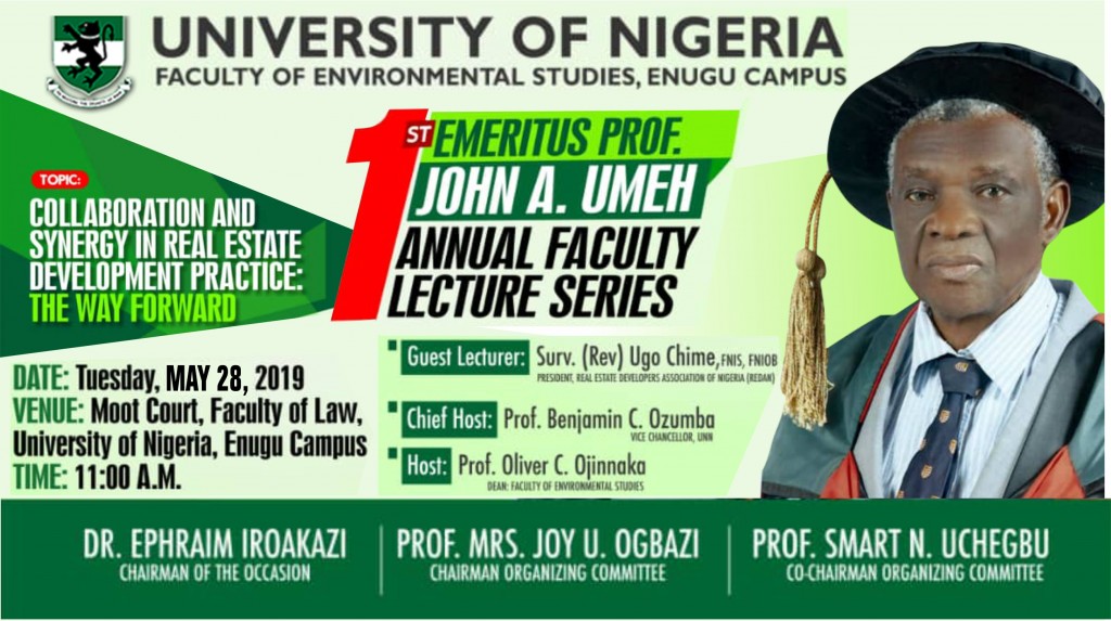 Faculty of Environmental Studies Enugu Campus Annual Faculty Lecture Series