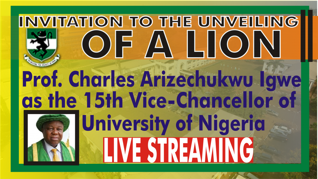 Unveiling and Installation of the Lion – Professor Charles Arizechukwu Igwe