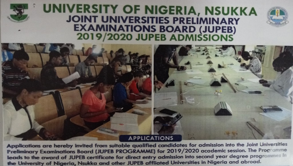2019/2020 JUPEB Entrance Examination