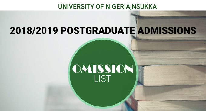 Read more about the article Omission List: 2018/2019 Postgraduate Admission