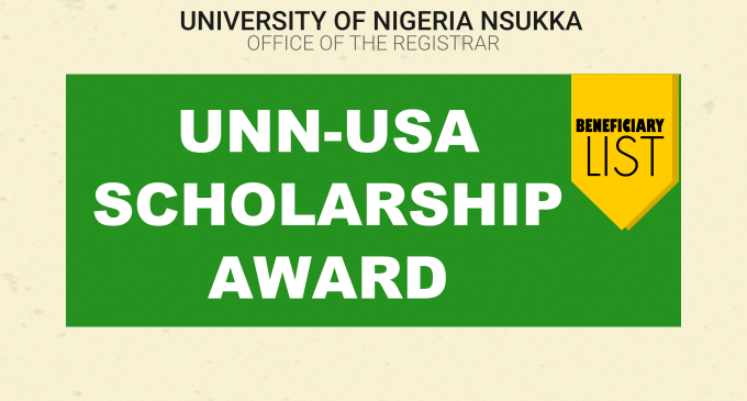 Read more about the article UNN-USA Scholarship Awards: List of Beneficiaries