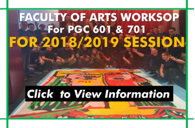 Read more about the article Faculty Of Arts Workshop For PGC 601 And PGC 701 For 2018/2019 Session