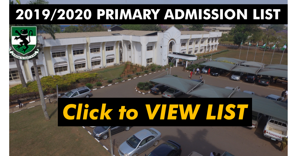 BREAKING NEWS…. 2019/2020 PRIMARY ADMISSION LIST