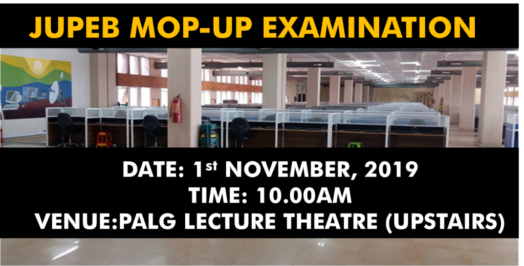 JUPEB MOP-UP ENTRANCE EXAM