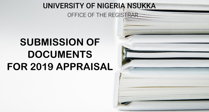 Read more about the article Submission of Documents for 2019 Appraisal