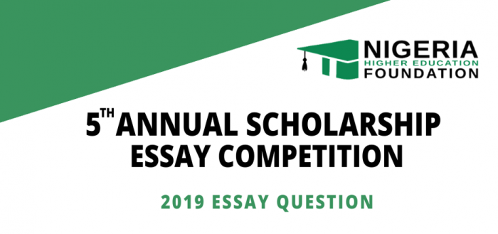 Read more about the article 5th Annual Scholarship Essay Competition