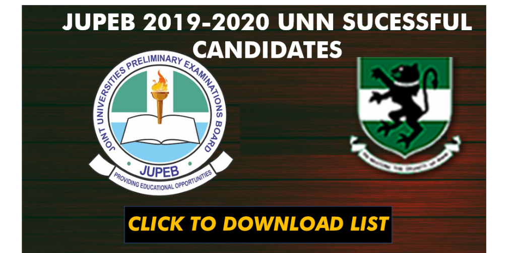 JUPEB MOP Admission List