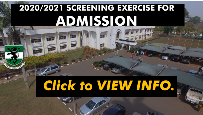 Read more about the article 2020/2021 SCREENING EXERCISE FOR ADMISSION