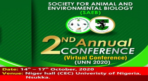 Read more about the article Society For Animal And Environmental Biology(SAEB) 2nd Annual (Virtual) Conference