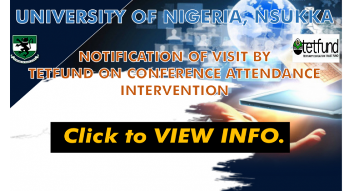 Read more about the article Notification Of Visit By TETFUND On Conference Attendance Intervention