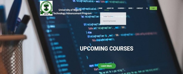 Read more about the article University of Nigeria Technology Advancement Program online courses