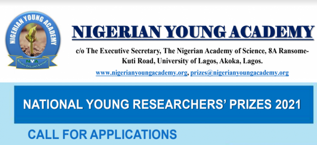 National Young Researchers’ Prizes 2021 Call For Applications
