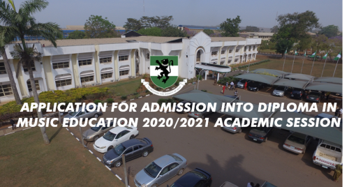 Read more about the article APPLICATION FOR ADMISSION INTO DIPLOMA IN MUSIC EDUCATION 2020/2021 ACADEMIC SESSION