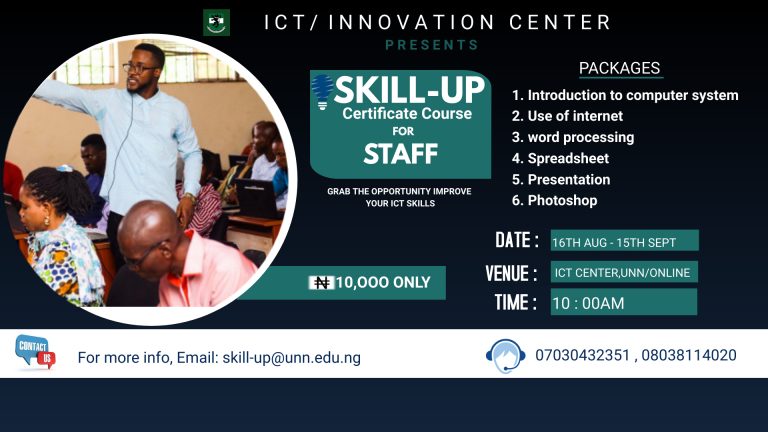 Skill -Up Certificate Course for Staff - University Of ...