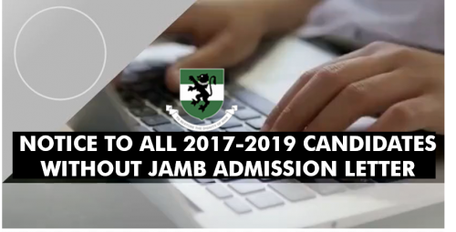 Read more about the article Notice to all 2017-2019 Candidates without Jamb Admission Letter