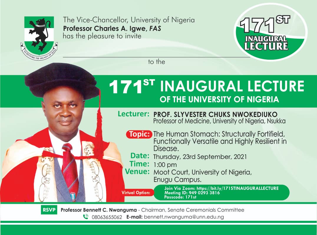 Read more about the article 171st Inaugural Lecture