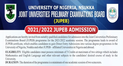 Read more about the article 2021/2022 JUPEB ADMISSION