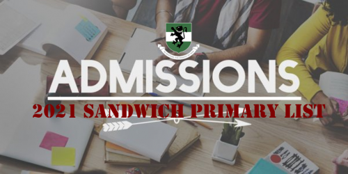 Read more about the article 2021 SANDWICH PRIMARY LIST