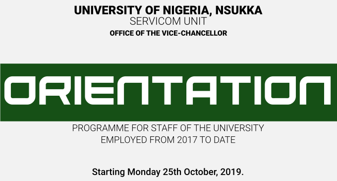 Read more about the article Orientation Programme for Staff of the University Employed from 2017 to Date