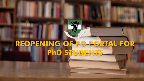 Read more about the article Advert for Second Semester Ph.D Admission