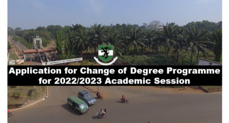 Application for Change of Degree Programme for 2022/2023 Academic Session