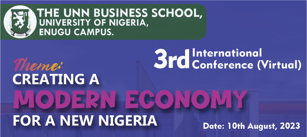 <strong/>3RD INTERNATIONAL CONFERENCE (VIRTUAL) OF THE UNN BUSINESS SCHOOL