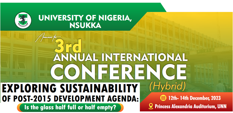 CALL FOR PAPER: UNN 3RD UNN ANNUAL INTERNATIONAL CONFERENCE