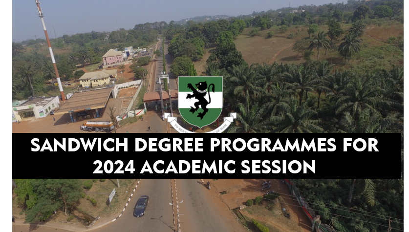 SANDWICH DEGREE PROGRAMMES FOR 2024 ACADEMIC SESSION