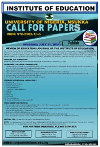 CALL FOR PAPERS: REVIEW OF EDUCATION