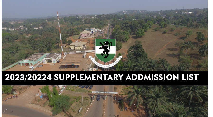 2023/2024 SUPPLEMENTARY AND DIRECT ENTRY ADMISSIONS LISTS