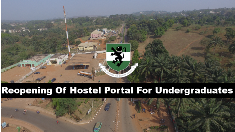 Reopening of Hostel Portal For Undergraduates
