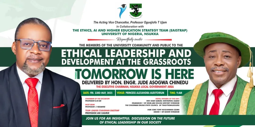 ETHICAL LEADERSHIP AND DEVELOPMENT AT THE GRASSROOTS PUBLIC LECTURE