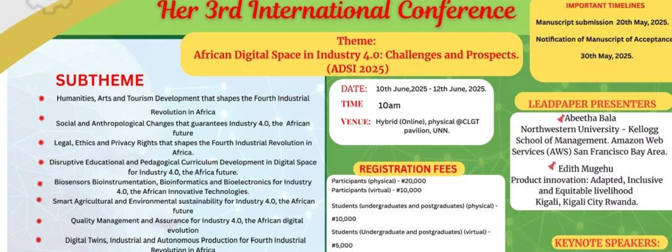 CENTRE FOR LION GADGETS AND TECHNOLOGIES 3RD INTERNATIONAL CONFERENCE
