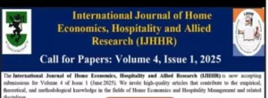 IJHHR: Call for Papers